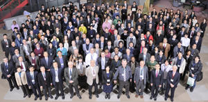 Almost 240 researchers from over 50 organizations and 13 countries attended the AIMR International Symposium in Sendai in February 2014 to share knowledge under the banner of “Toward emergence of new materials science with mathematics collaboration.”
