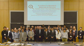 Participants at the “Frontiers in Quantum Materials and Devices” workshop and the “Tohoku/Harvard Workshop” at Harvard University in the United States.